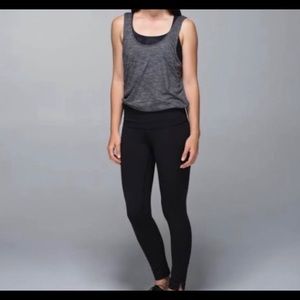 Lululemon Flip Your Dog Onesie Heathered Black / Black Dark Grey size 2